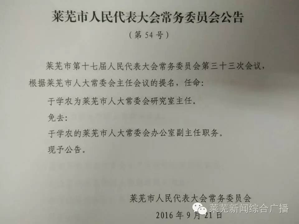 莱芜市社会科学院最新人事任命，重塑研究力量，推动学术创新