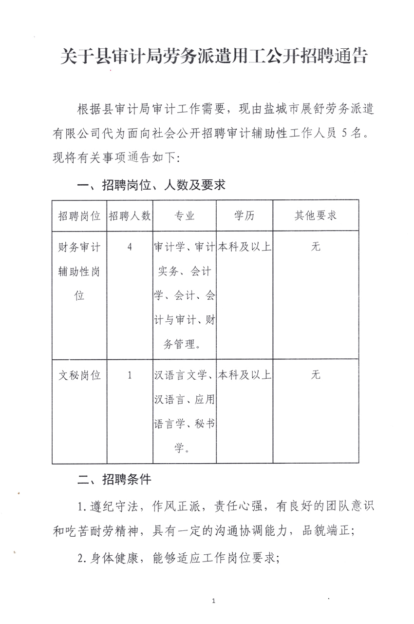 汪清县审计局最新招聘公告详解